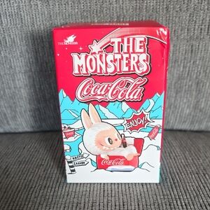 POPMART Coca-Cola The Monsters Snow Labubu, Unopened Blind Box Figure, New.
